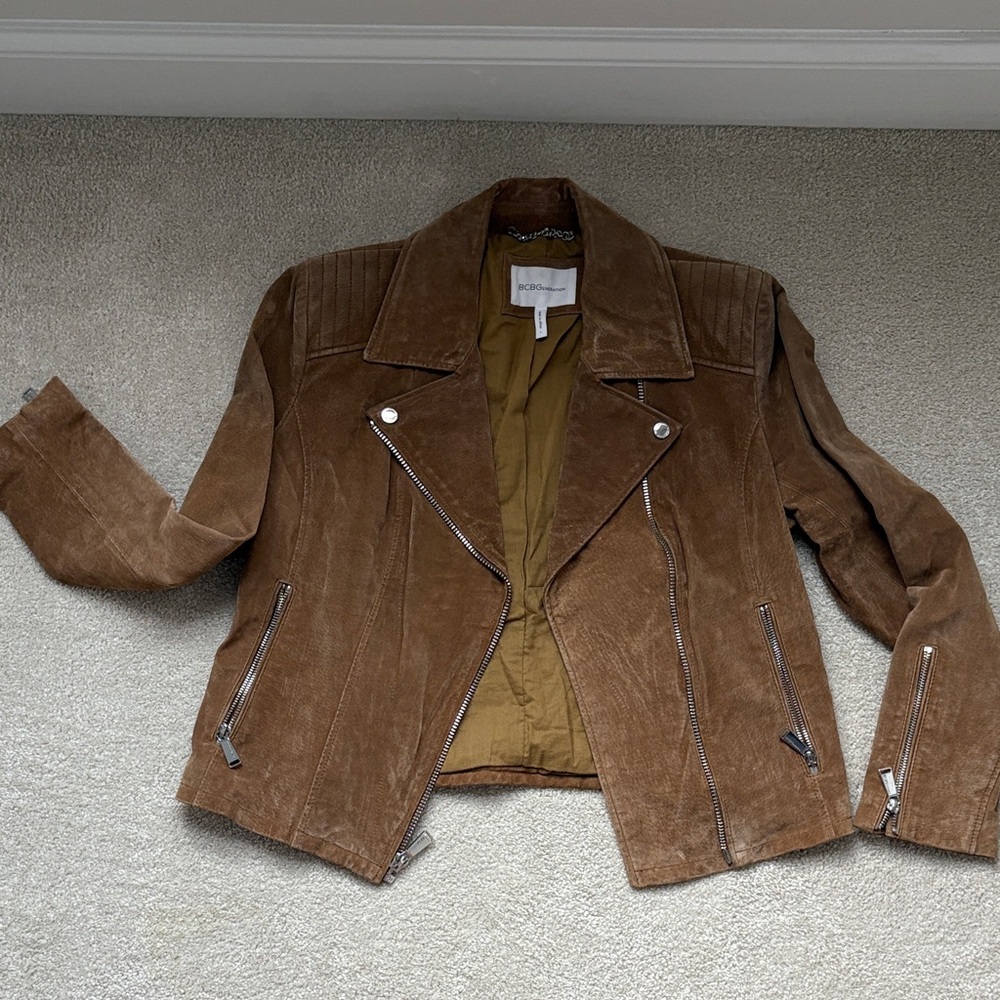 Like new brown suede BCBGenerations jacket!